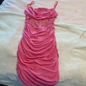 Pink Ruched Oh Polly Dress